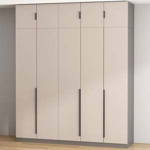 ตู้เสื้อผ้าไม้ Almirah สีขาวแบบเดี่ยวสำหรับห้องนั่งเล่นห้องนอนห้องนั่งเล่น - Product Image 2