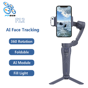 Estabilizador de <span class=keywords><strong>Gimbal</strong></span> para Teléfono Móvil con Seguimiento Facial Automático por IA de <span class=keywords><strong>3</strong></span> <span class=keywords><strong>Ejes</strong></span> y Luz de Relleno por IA para Vlogging - Product Image 1