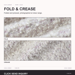 27 Fils fantaisie bouclés en mohair blanc et rose anti-boulochage de haute qualité, tissu jacquard en laine d'alpaga et tweed pour manteau - Vente en gros directe usine - Product Image 2