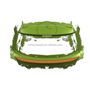 Aileron arrière central en plastique ABS aspect fibre de carbone pour <span class=keywords><strong>Suzuki</strong></span> <span class=keywords><strong>Swift</strong></span> MK3 2018+ de l'usine de pièces automobiles Haosheng - Product Image 1