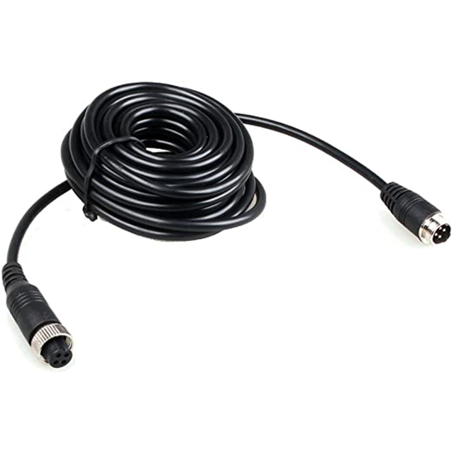 4 Pin Aviation Cable Plastic Vehicle Camera Video Extension Cable