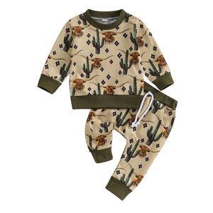 Ensembles de vêtements pour adolescents en bas âge, garçons, automne, <span class=keywords><strong>pull</strong></span> à manches longues, pantalon décontracté, 3 pièces, polyester/coton imperméable - Product Image 1