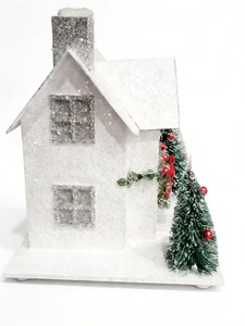 Ornement <span class=keywords><strong>de</strong></span> Noël <span class=keywords><strong>de</strong></span> luxe SOTE pour la maison, blanc avec lumière, vente en gros d'usine pour la décoration intérieure <span class=keywords><strong>de</strong></span> Noël - Product Image 6