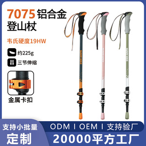 Bâtons de randonnée Sunnyhike 135 cm en alliage d'aluminium réglables pour la marche et la randonnée - Product Image 5