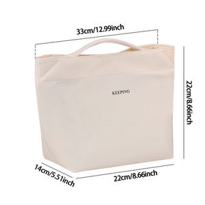 Sac à lunch portable avec fermeture éclair, léger, imperméable, en aluminium, pour les employés de bureau et les étudiants - Product Image 2