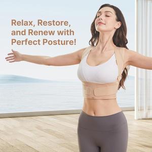 Correcteur de posture réglable et respirant anti-cyphose pour hommes, femmes et enfants – Soutien dorsal fin pour l'été - Product Image 3