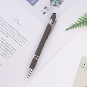 Özel Logo promosyon kalem yenilik spor hediyeler için Metal gövde ile Metal Stylus tükenmez kalem - Product Image 5