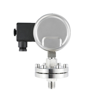 SY YXC 100mm 0.5%FS SS 316L Switch Contacts Stainless Steel Barometer Pressure Gauge with Flange and Wire Contacts