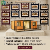 Appartement conteneur préfabriqué, portable et extensible de 20 pieds, économique, de luxe, de style Mid-Century Modern, avec panneaux sandwich respirants