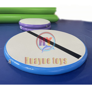 Colchonetas inflables redondas personalizadas de <span class=keywords><strong>1m</strong></span> para gimnasia, bloque de aire inflable, pista de aire, colchoneta redonda inflable para gimnasio - Product Image 4