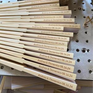 Abanicos de Mano Plegables de Bambú Personalizados de Alta Calidad con Impresión de Tela Personalizada QM - Product Image 6