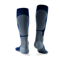 Chaussettes de sport d'extérieur professionnelles pour hommes et femmes, en laine mérinos, longueur mi-mollet, pour le ski, épaisses, tricotées, antidérapantes, avec logo sur le corps, pour l'hiver