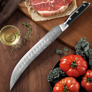 Cuchillo de Cocina de 10 Pulgadas de Acero de Damasco, Ultra Afilado, Forjado, para Cortar Carne, Cuchillo de Carnicero, Mango de Espiga Completa - Product Image 6