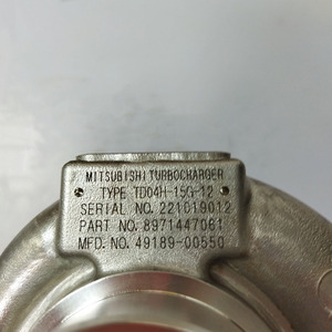 รถขุดอะไหล่เทอร์โบ49189-00550 49189-00501 49189-00540เทอร์โบชาร์จเจอร์<span class=keywords><strong>4BG1</strong></span> 4BD1 - Product Image 1