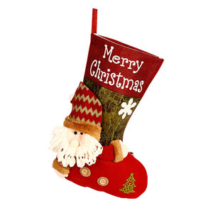 Grandes chaussettes de Noël du Père Noël, sacs cadeaux de Noël, sacs cadeaux pour enfants, fournitures de décoration d'automne et d'hiver - Product Image 3