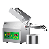 B01S Modèle Petit Usage Domestique Cacahuète Noix De Noix De Noix De Soja Tournesol Cacao Palme Vis froide Presse À Huile machine