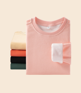 Áo thun nỉ trơn cổ tròn nhuộm màu, chất liệu fleece cao cấp, giá sỉ Lulu, 280G, thời trang đường phố mùa đông, dành cho nam nữ - Product Image 3