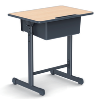 Ensemble de bureau et chaise en bois moderne pour l'école primaire, la maternelle et le bureau à domicile