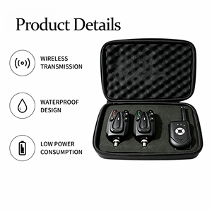 Set di Avvisatori Acustici Wireless 1+2 per Carp Fishing con Controllo della Sensibilità e Indicatore LED per la Pesca Notturna - Product Image 3