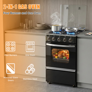Cuisinière à gaz professionnelle 4 brûleurs avec four et grill, 50*50*86CM, 7.64KW, 220V, pour usage domestique, <span class=keywords><strong>prix</strong></span> usine - Product Image 1