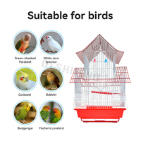 40*33*54cm Cage pour oiseaux Perruche Finch Cages pour oiseaux en métal Maison