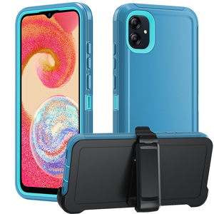 Étuis de téléphone portable anti-rayures TPU+PC Defender pour A04E A34 5G Protection intégrale du corps Design d'armure givrée - Product Image 1