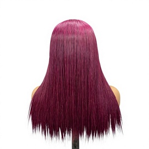 ผมแท้เวียดนามแบบตรงสีเบอร์กันดี ราคาโรงงานโดยตรง SDD - Product Image 1