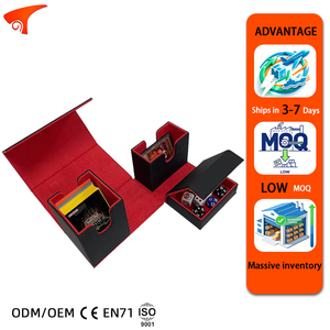 Caja de Cartas TCG de Cuero PU, Caja de Almacenamiento de Cartas de Juego de Mesa Portátil, Capacidad para Más de 600 Cartas, Ecológica - Product Image 1