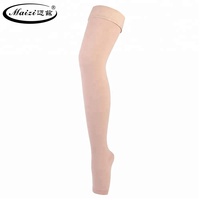 Chaussettes unisexes de compression modérées 23-32 MmHg à bout ouvert pour varices graduées avec bande