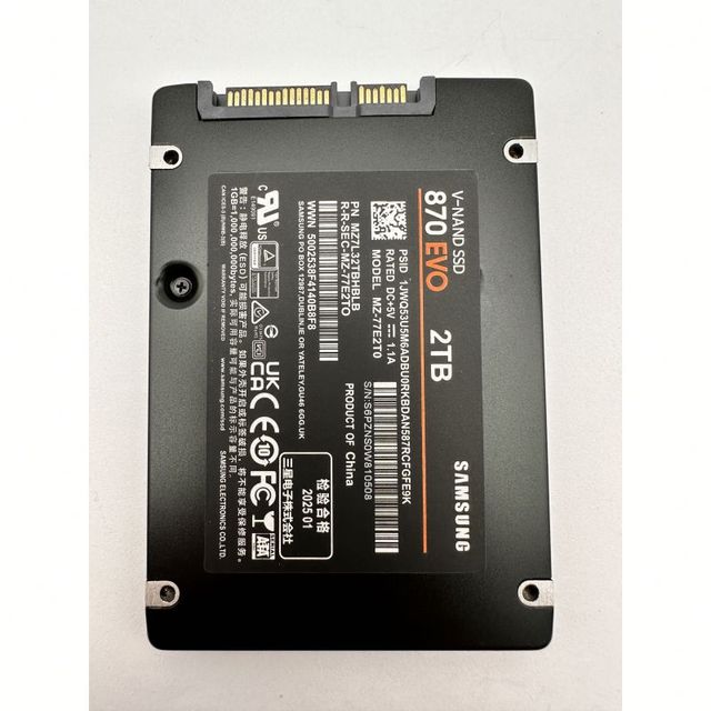New Samsung 870EVO 250GB/500GB/1TB/2TB/4TB Solid State Drive (SSD) 3.0 Expansion M2 for Internal and External Use