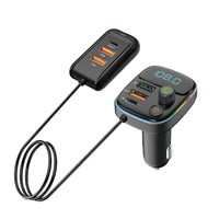 TF-Karten USB-Stick Q5 Tragbarer Kabelloser Sender Auto-MP3-FM-Radio Auto-Ladegerät