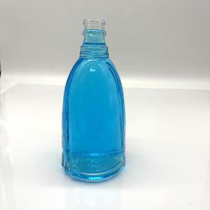 Botella de Vidrio Personalizable de 480 ml Reutilizable con Franjas Laterales, de Grado Alimenticio, para Jugo, Cerveza, Vino, Bebidas, Café Frío - Product Image 1