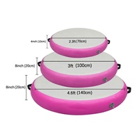 Tapis de gymnastique gonflable portable Airspot en PVC/DWF avec technologie Drop Stitch, certifié CE, personnalisable pour l'entraînement