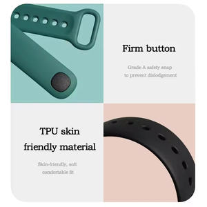 Correas Deportivas de Silicona Resistentes para Xiaomi Band <span class=keywords><strong>9</strong></span> Active con Funda para <span class=keywords><strong>Redmi</strong></span> Band 3, Pulsera Inteligente - Product Image 4