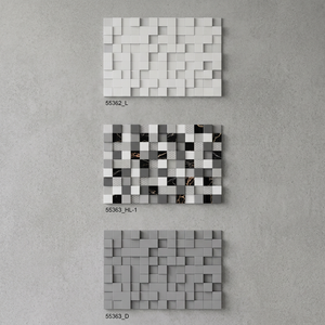 Carreaux muraux en céramique émaillée 3D à motif floral, 30x45cm, style Turin, finition polie, garantie 5 ans+, épaisseur 10mm, pour piscines et hôtels - Product Image 3