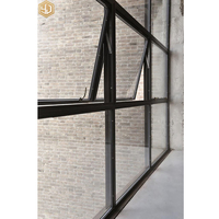 Ventana de Toldo Moderna de Acero Inoxidable y Aleación de Aluminio, Vidrio Templado con Aislamiento Térmico, Dimensiones Personalizables para Uso en Exteriores de Villas