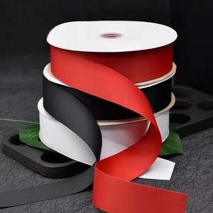 Ruban côtelé imprimable multi-usage Evergreenwrap 4 cm, matériel pour nœuds de cheveux faits main, pour la décoration textile de maison, ensemble de quatre pièces, personnalisable - Product Image 1
