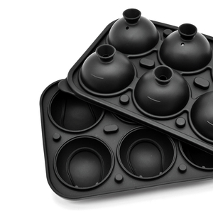 Molde de Silicona para Cubitos de Hielo con Forma de <span class=keywords><strong>Pelotas</strong></span> de <span class=keywords><strong>Tenis</strong></span> 3D Premium, Esferas Perfectas para Whisky, Molde para Hielo Grande con Tapa de 6 Cavidades - Product Image 5