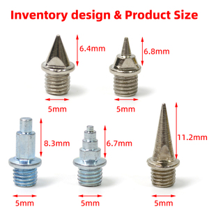 Pointes de remplacement professionnelles <span class=keywords><strong>pour</strong></span> chaussures de golf et de sport (athlétisme, sprint, course courte, <span class=keywords><strong>cross</strong></span>-country) - Product Image 3