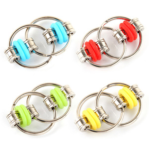 Hot Bán Unisex Chống-Lo Lo lắng Thần tài <span class=keywords><strong>Cube</strong></span> Xe Đạp Móc Chìa Khóa Vòng Bột Spinner Cứu Trợ Đồ Chơi Cho Trẻ Em Tiktok Căng Thẳng Cứu Trợ - Product Image 2