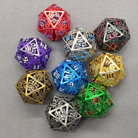 Jeu de dés en métal évidé personnalisé de haute qualité, adapté aux jeux de dragon et de dragon