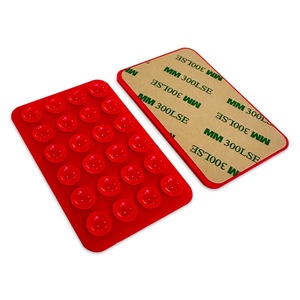 24-Count Single-Sided Thin Multi-Functional Silicone Suction Cup Phone Holder Silicone <b>Sheets</b> Custom Processing Service Cutting - Product Image 1