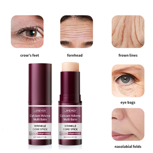 Your Logo Wrinkle Core Stick Collagen Hydrate Lip Balm Eye Neck Forehead Cream All in One Make up <span class=keywords><strong>Base</strong></span> Calcium Volume Multi Balm - Product Image 1