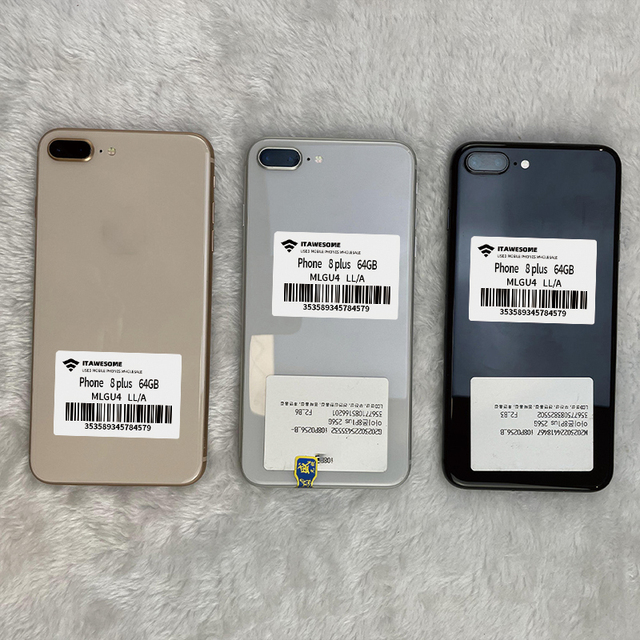 Wholesale Used Mobile Phones for Phone 8 Plus 4G Global Unlocked Mobile Phone Low Price B Grade 256GB Cheapest Smartphone