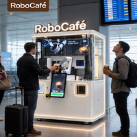 Distributeur automatique de café personnalisé OEM, distributeur automatique de boissons chaudes et froides en libre-service pour café