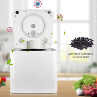 Composteur Électrique Intelligent pour Déchets Alimentaires, Compostage par Simple Bouton, Poubelle à Compost de Comptoir Beeco, Acier Inoxydable, 3.3L
