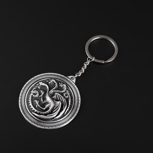 Metal Game Sleutelhanger Thrones GTR30 Duurzame Legering Sleutelhouder met Gedetailleerde Sigil Gravure - Product Image 3