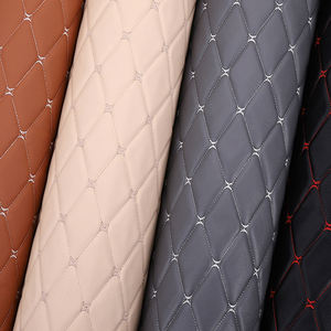 Étanche 3D Texture 0.6 cm Faux Diamant Artificiel Tissu D'ameublement De Voiture Synthétique <span class=keywords><strong>Matelassé</strong></span> Broderie PVC <span class=keywords><strong>Cuir</strong></span> avec Mousse - Product Image 1
