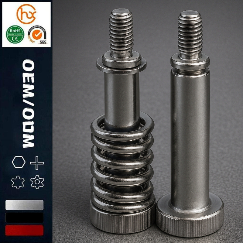 Stainless Steel Spring Loaded M2 Screws