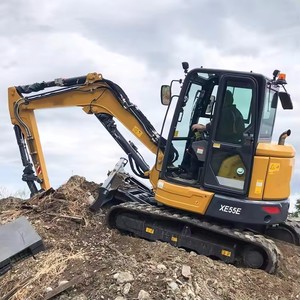 Nouvelle mini-excavatrice sur chenilles XE55E de 5-5,5 tonnes, pelle excavatrice de 5 tonnes de haute qualité avec moteur, pompe, engrenages et PLC au meilleur prix - Product Image 4